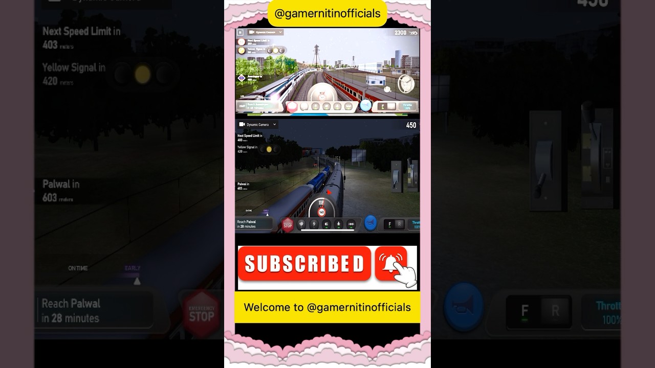 Realistic Rajdhani Express Journey |  Train Simulator Gameplay | Delhi-Chennai Rajdhani Express