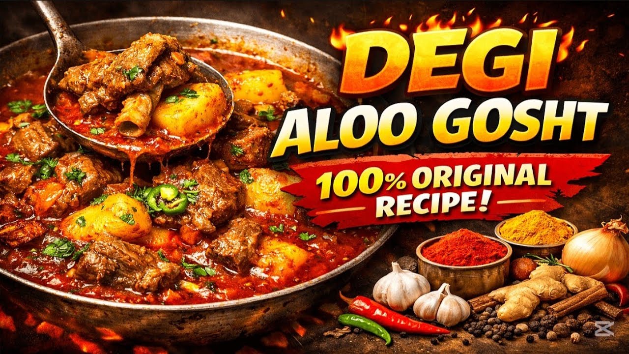 Degi Aloo Gosht Recipe | 100% Original Degi Method