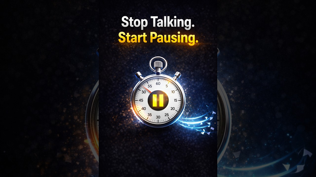 STOP TALKING - START PAUSING - YouTube