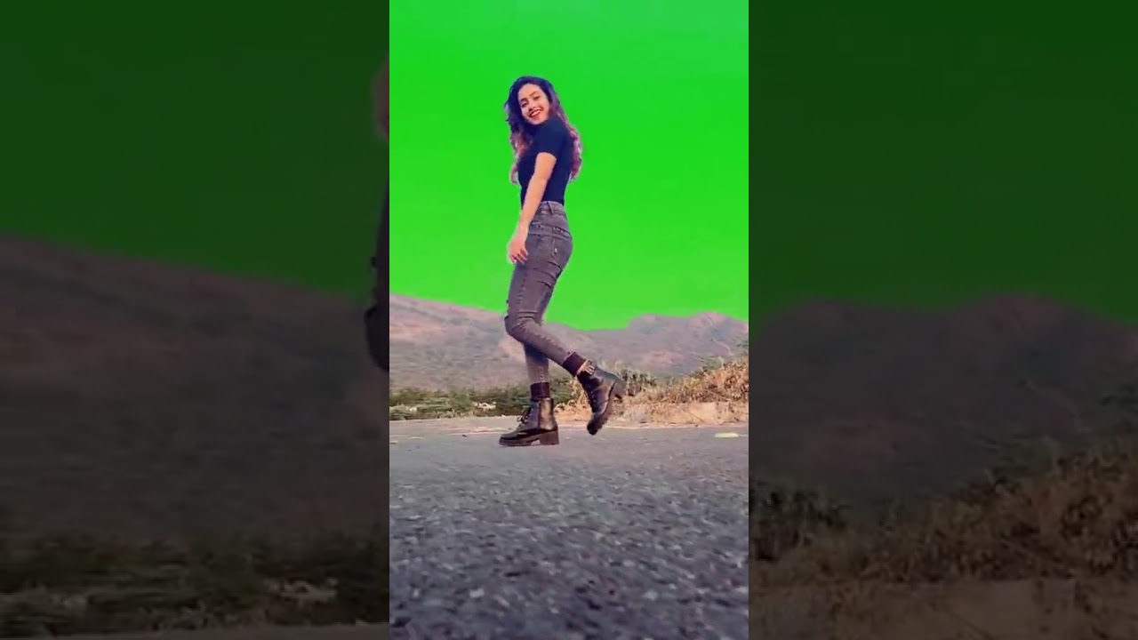 Blue sky changing viral Girl VFX || sky change green screen video| Tik tok New Trend