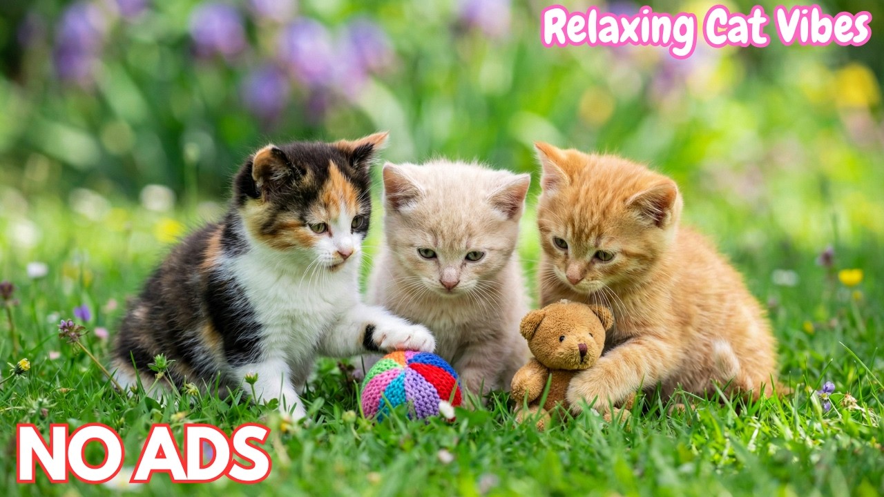 12 часов успокаивающей музыки для кошек 🐾 Спокойная музыка, глубокое расслабление, снятие стресса �