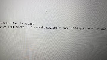 Failed to read key AndroidDebugKey from store :Invalid keystore format | packageDebug Failed