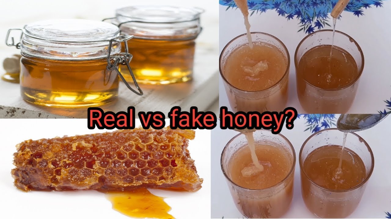 Real vs fake honey. How to recognize pure, real, original honey. Very