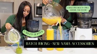 2024 Batch Juicing | New Large Hopper and Strainer for Nama J2/C2 | Affordable Juicing Recipes