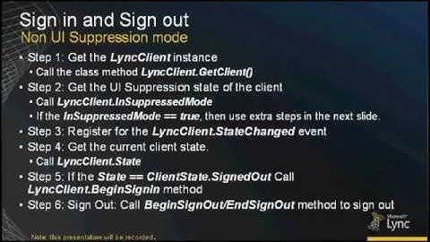 Lync Developer Roundtable: Getting Started with the Lync 2010 Model API, Part 1