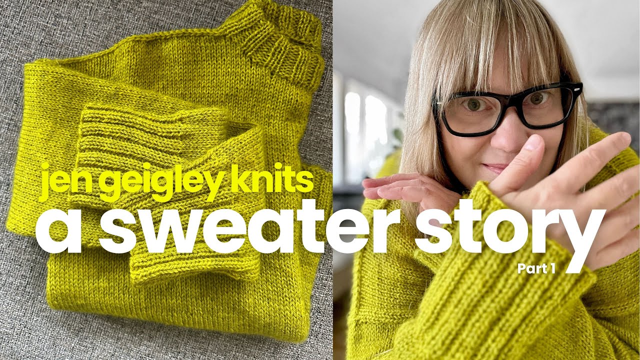 I finished a whole entire sweater ... and then decided to change it up ...