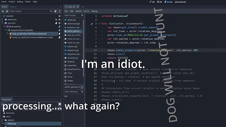 Godot 4.1: Behavior Trees with Beehave: rant and how to start using them..