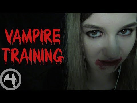ASMR Vampire Training Roleplay (soft speaking, slurping, biting) [Batsy]