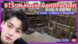 From BTS Jimin's house to JK's Itaewon New house, Night street of the Itaewon / Seoul, KOREA / 4K