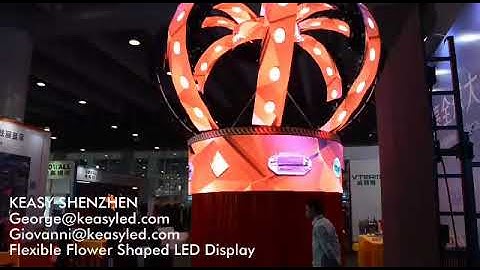 Flexible flower shaped led display | KEASY SHENZHEN TECHNOLOGIES