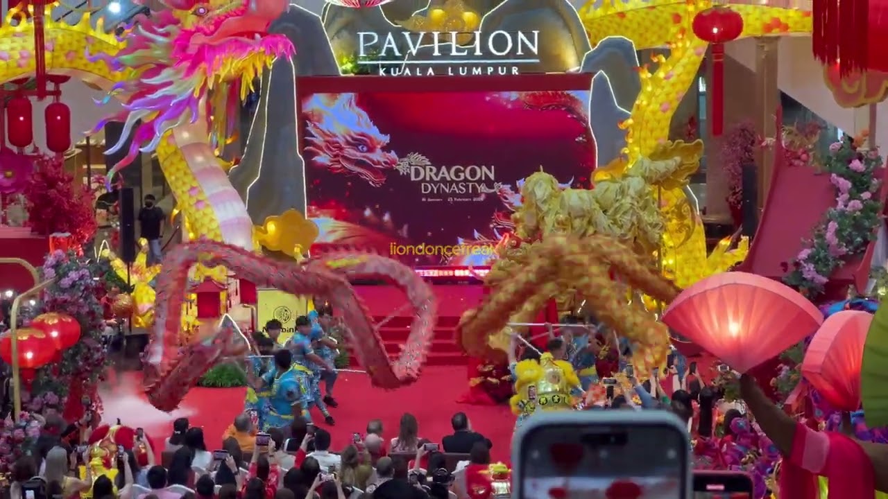 Pre-CNY 2024 - 马来西亚玄龙 Malaysia Xuan Long Dragon and Lion Dance at Pavilion Kuala Lumpur CNY Launch