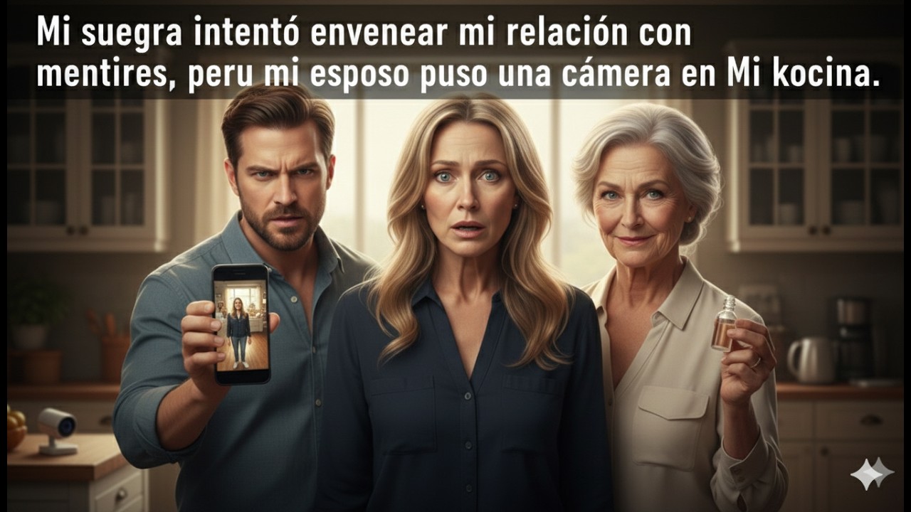 Mi suegra intentó envenenar mi relación con mentiras, pero mi esposo puso una cámara en la cocina