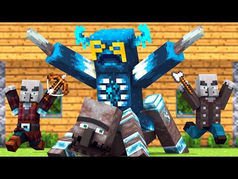 Warden & Villager vs Pillager Life : FULL ANIMATION - Minecraft Animation thumbnail