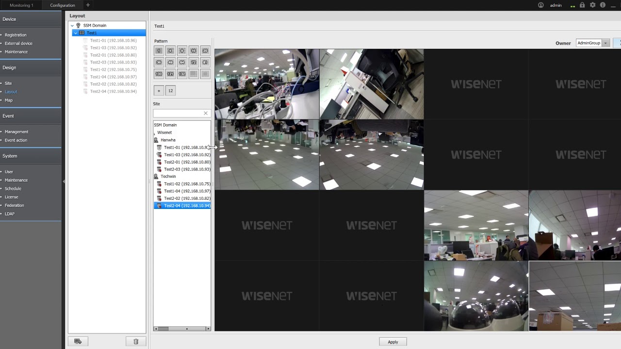 WISENET SSM 2.10.x TUTORIAL 06  Layout Configuration 1080p