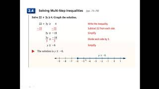 Algebra 1 - Chapter 2 Review