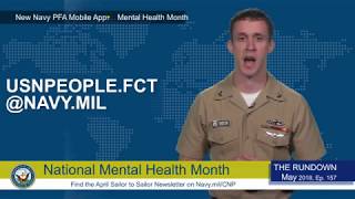 Weekly Wire Rundown: Navy PFA Mobile App, May is National Mental Health month screenshot 4