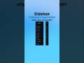 Expandable Sidebar using HTML CSS JAVASCRIPT | CodeHub Santanu #shorts