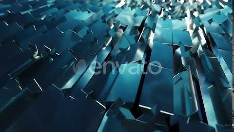 Metallic Abstract Cubes Are Turning | Motion Graphics - Envato elements