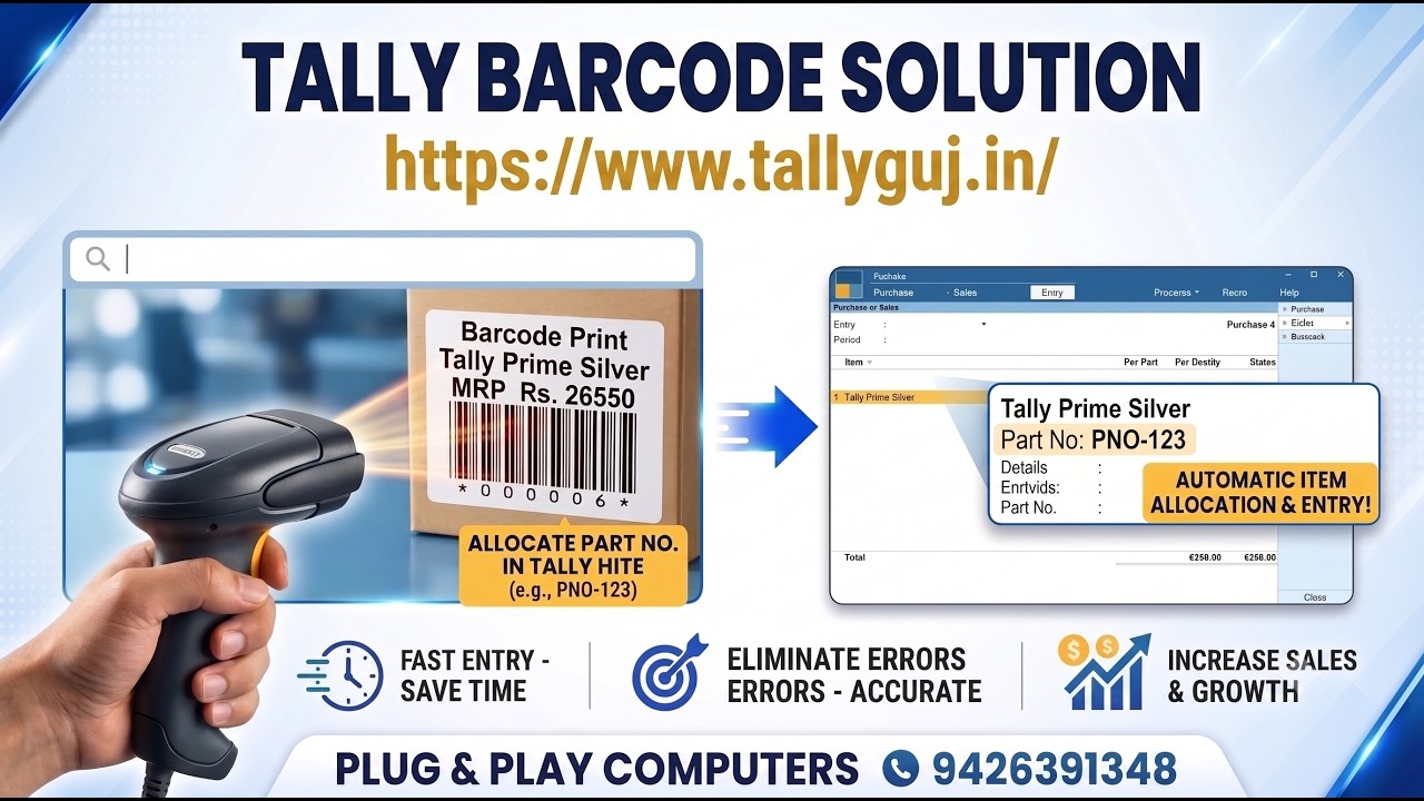 Print Barcode Labels Directly from TallyPrime - video walkthrough