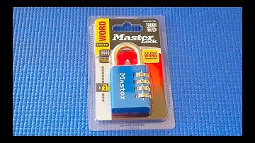 (Picking 132) How to recover your lost Master Lock Word combination