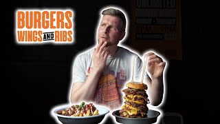 Burgers, Wings, & Ribs's "Man VS Meat" Burger Challenge