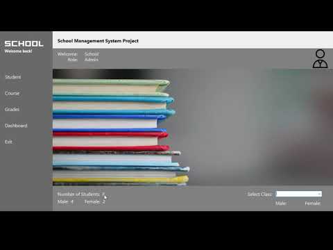 School Management System (Visual Studio C#, MySQL)