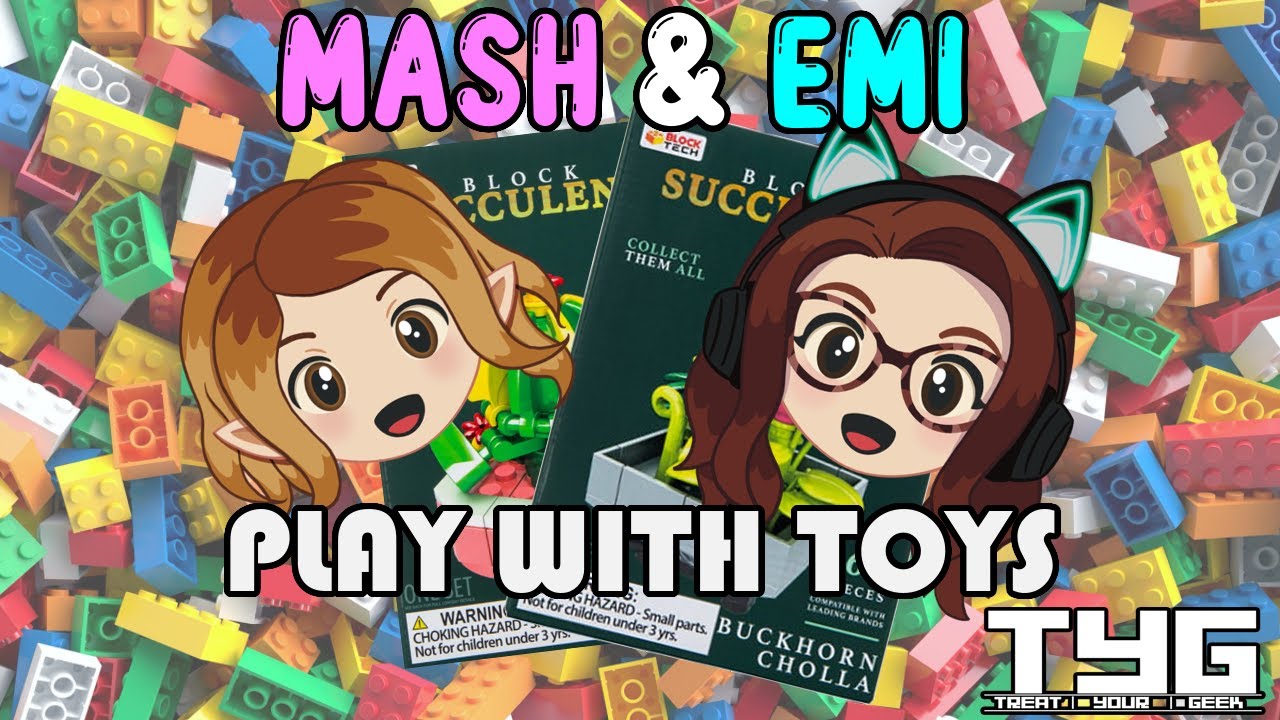 Mash & Emi Play With Toys - Unboxing Rewards and Block Tech Builds