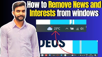 👌🔥 How to Remove the "News and Interests" Widget from the taskbar | Delete News and Interests |