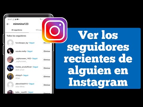 Cómo ver los seguidores recientes de alguien En Instagram (2022)