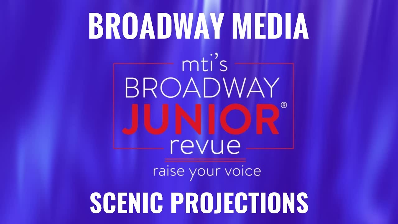 MTI's Broadway Junior Revue Raise Your Voice Scenic Projections YouTube