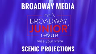MTI's Broadway Junior Revue Raise Your Voice Scenic Projections