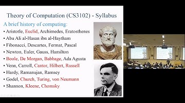 Theory of Computation, Lecture 1 (of 22), Professor Gabriel Robins (2017)