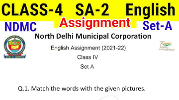 Class 4 English Assignment Set A | Worksheet 1 SA 2 Class 4 Annual Assesment‎ ‎@KNOWLEDGE KINGDOM 