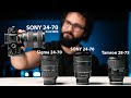 ULTIMATE Sony Lens Comparison // Sony 24-70 F2.8 GM II VS Sigma 24-70 VS Tamron 28-75 VS Sony 24-70