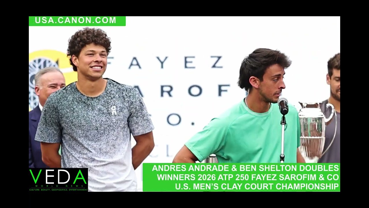 DAY 9: DOUBLES - BEN SHELTON & ANDRE ANDRADE WIN 2026 ATP 250 FAYEZ SAROFIM & CO U.S. MEN’S CLAY COURT TENNIS CHAMPIONSHIP | VIDEO BY MICHAEL THERVIL | VEDA WORLD NEWS 