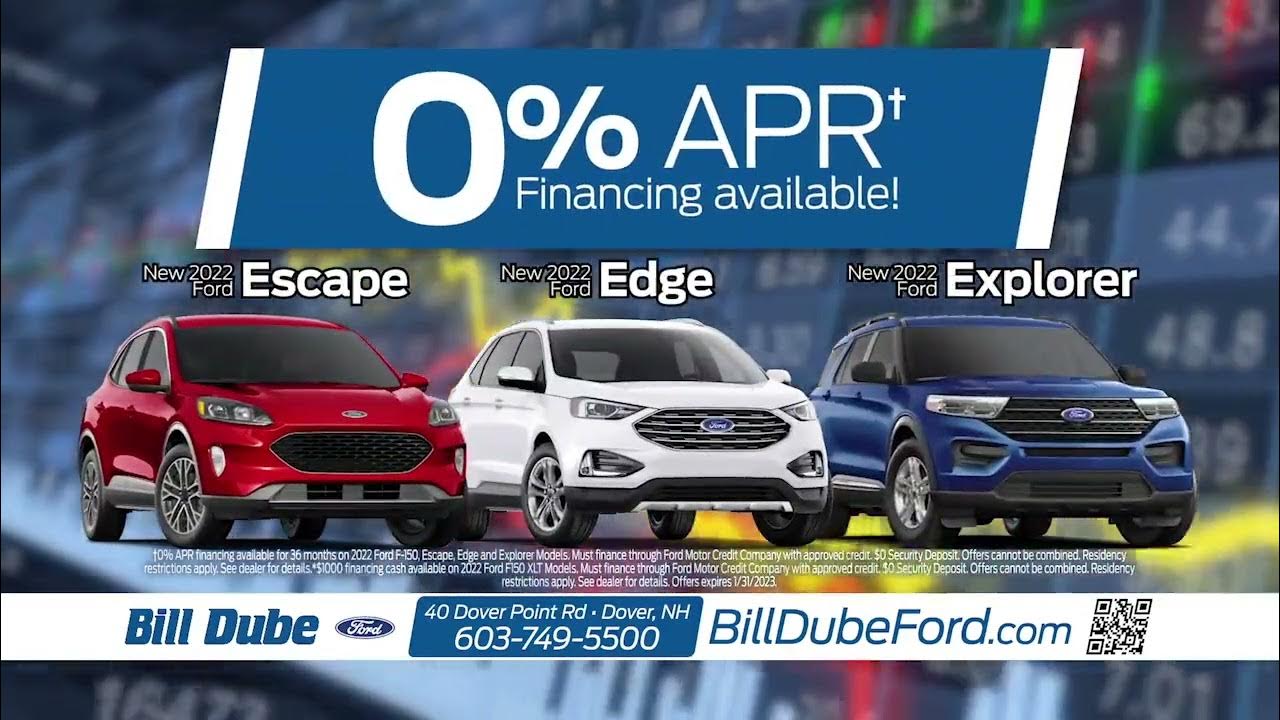Bill Dube Ford SUV APR Offers January 2023 YouTube