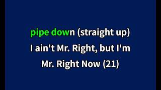 Mr Right Now 2026 karaoke 21 Savage