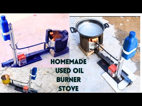 DIY USED OIL BURNER STOVE | SMART CREATIVE 1 - YouTube