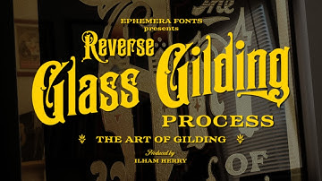 Gold Leaf Letters - Reverse Glass Gilding Process