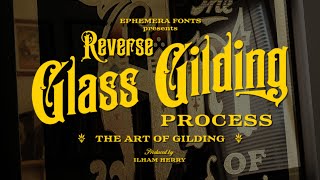 Gold Leaf Letters  Reverse Glass Gilding Process