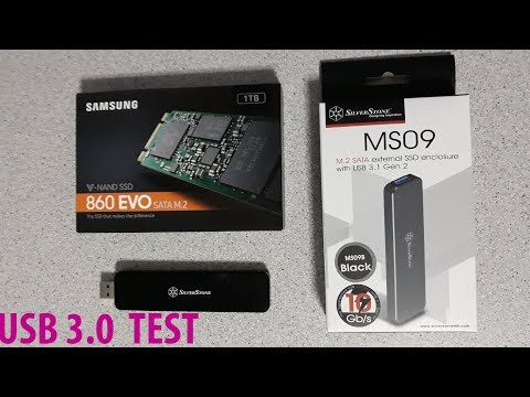 SilverStone MS09 and Samsung 860 EVO 1TB M.2 SSD - USB 3.0 Test