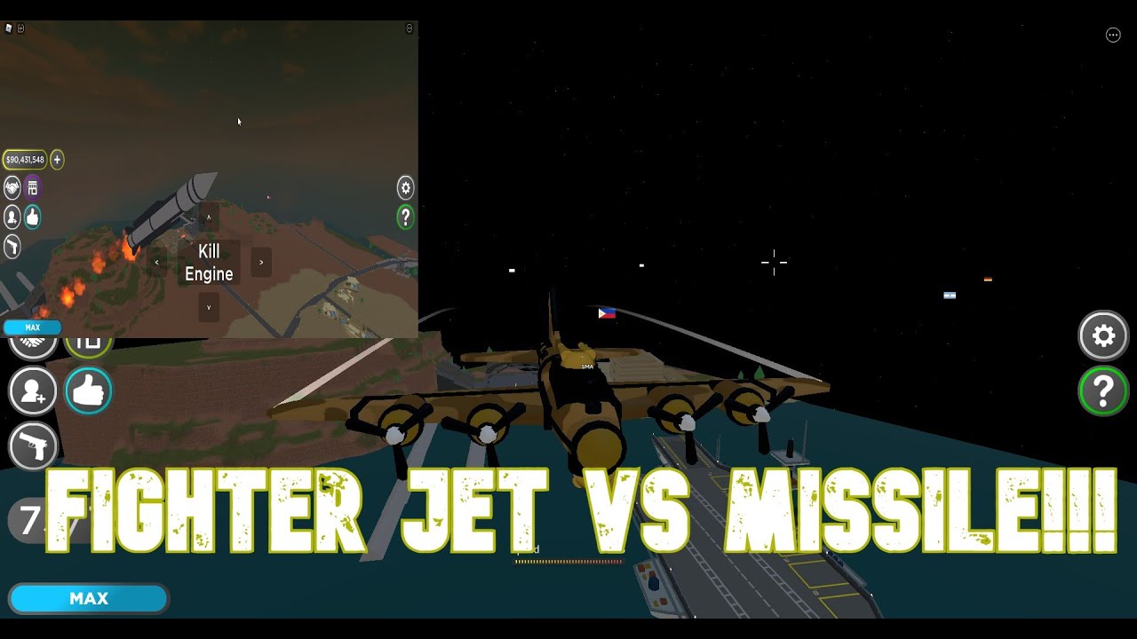 Roblox Military Tycoon: B 17 VS MISSILE!!! 
