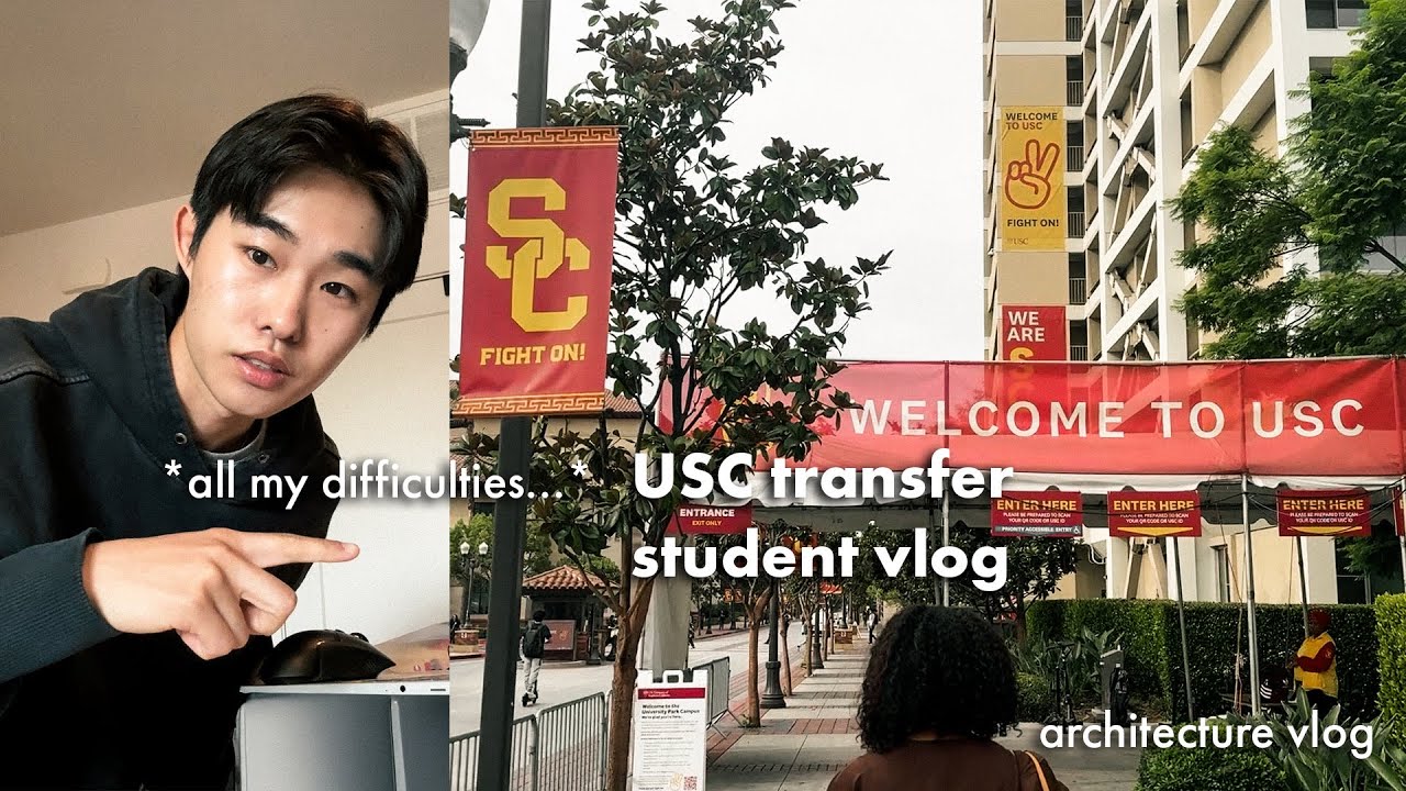 My First Week at USC Architecture (realistic transfer student vlog, double major)