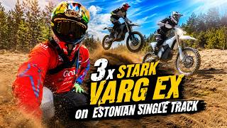 3 x Stark Varg EX on Estonian Single Tracks