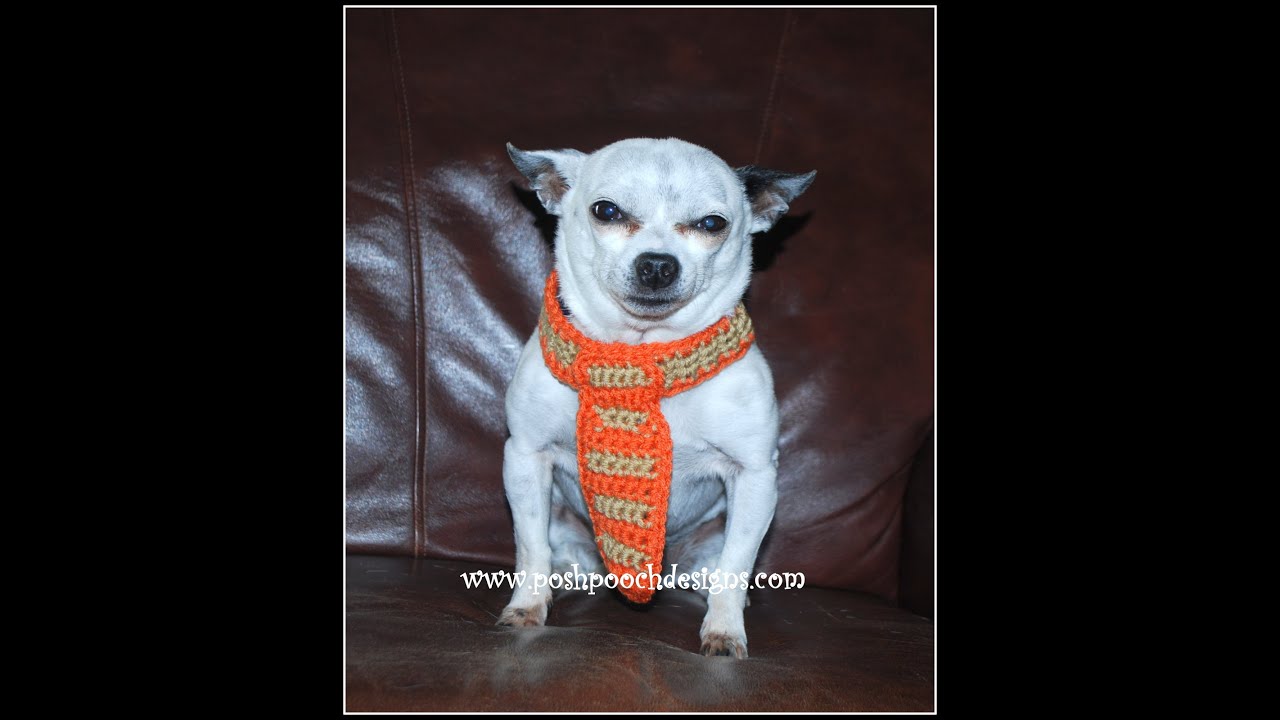 How to Crochet a Dog Neck Tie YouTube