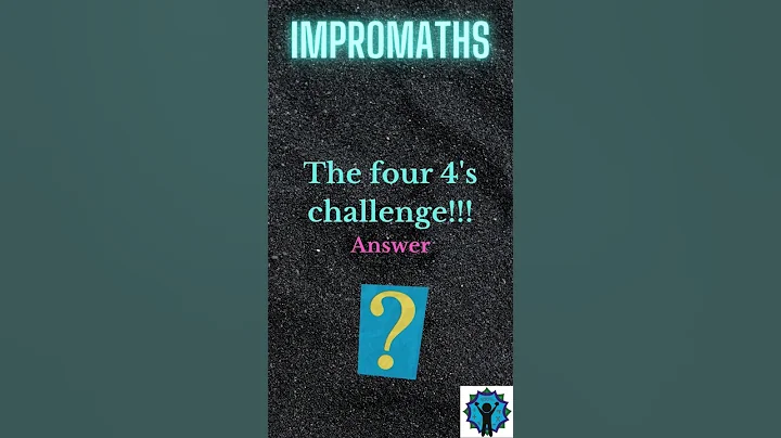 Four 4s!!! Answer #shorts #challenge #puzzle #brainexercise #puzzleanswer