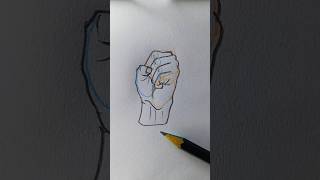 This Makes Drawing Closed Hands SO Easy ✊ #art #shorts #foryou #tutorial #satisfying #fist #howto