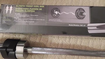 MARCY Impex Apex MARCY Solid OLYMPIC WEIGHT TRICEP CURL BAR SOC-49 SOC49 REVIEW