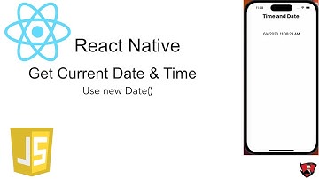 How to show current date and time in react native