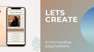 How to create a mini landing page or website using linkfly # website# landing page#bio website #link